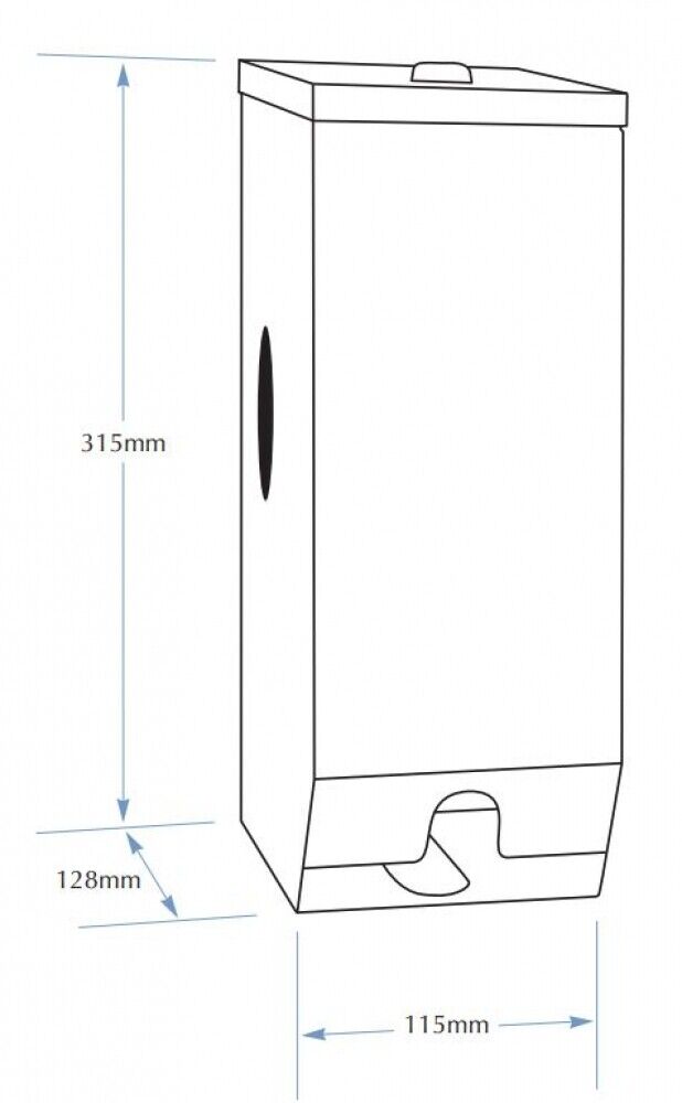 Bradley Surface Mounted Toilet Tissue Dispenser