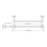 Caroma 600mm Virtu Circit Single Towel Rail