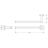 Caroma Circit Hand Towel Holder Chrome