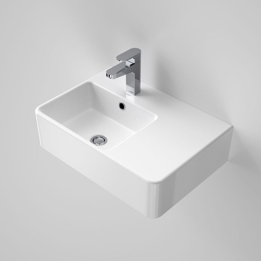 Caroma Cube Extension Wall Basin 3TH Right Hand Shelf