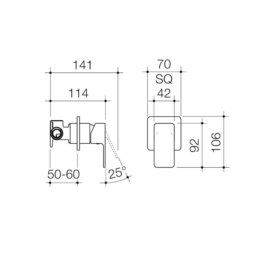 Caroma Epic Bath/Shower Mixer