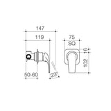 Dorf Hugo Bath/Shower Mixer