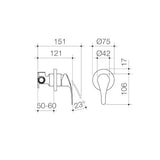 Caroma Verdi Bath Shower Mixer