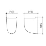 Caroma Wall Basin Shroud