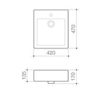 Caroma Liano Semi Recessed Basin