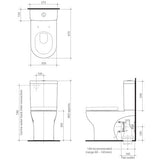 Caroma Dorado Wall Faced Toilet Suite - Waldorf Seat