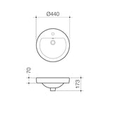 Caroma Cosmo Inset Basin