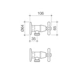 Caroma Tasman II Washing Machine Set