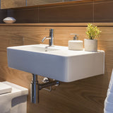 Caroma Cube Extension Wall Basin 3TH Right Hand Shelf