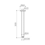 Clark Ceiling Arm 300mm