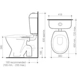 Caroma Symphony Connector Toilet Suite