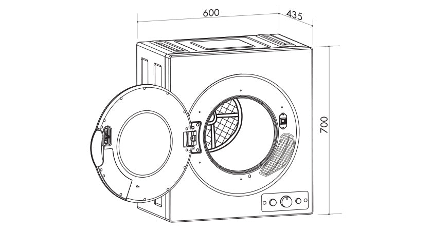 Artusi Front Load Dryer 4.5KG