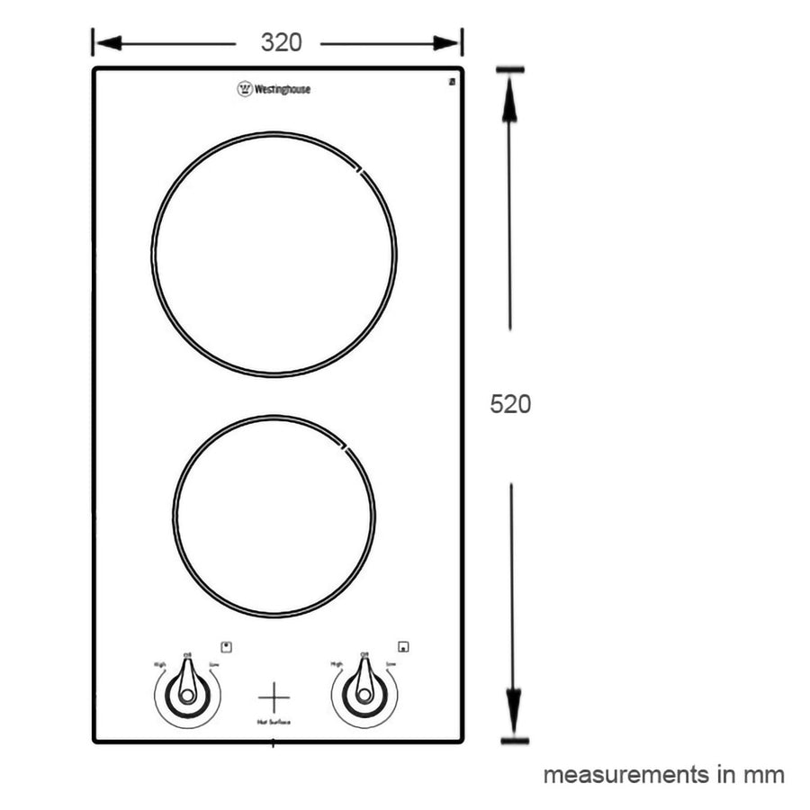 Westinghouse 2 Zone Cooktop