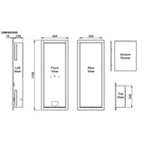 Rinnai RBOX04L Galvanised Lockable Recess Box To Suit 16L, 20L & 26L Models